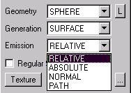 Source emission options