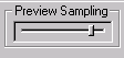 Preview sampling slider